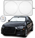 EcoNour Car Sun Shade Windshield | Reflective Car Window Sun Shades for Ultimate Dashboard Protection | Foldable Car Interior Accessories for Sun Heat | Fits Most Sedans, SUVs, Minivans &amp; Hatchbacks