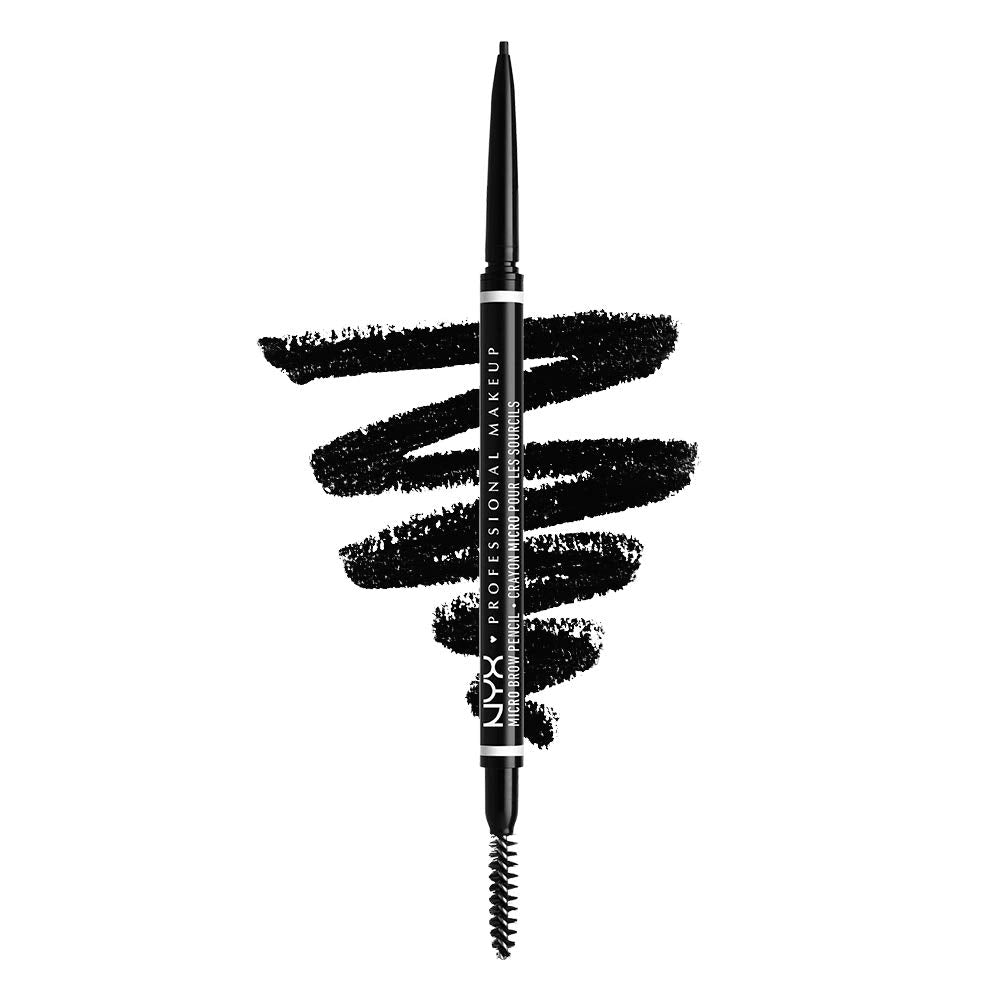 NYX PROFESSIONAL MAKEUP Micro Brow Pencil, Eyebrow Pencil, Black