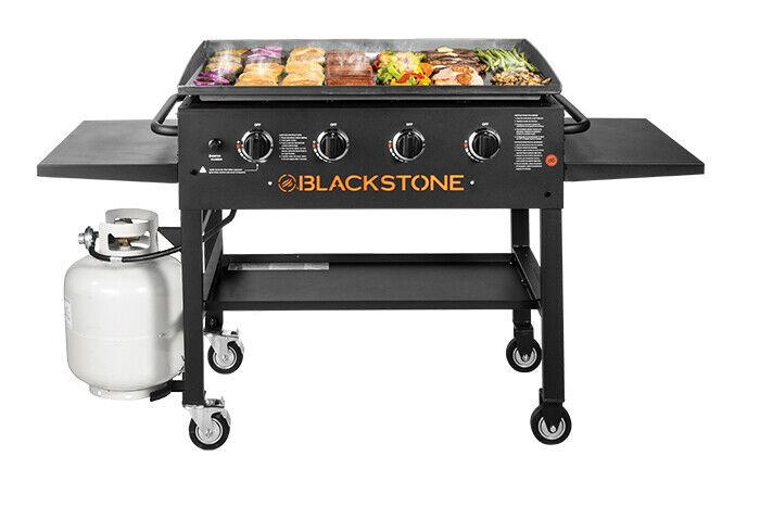 4-Burner 36" Griddle CooStation with Side Shelves