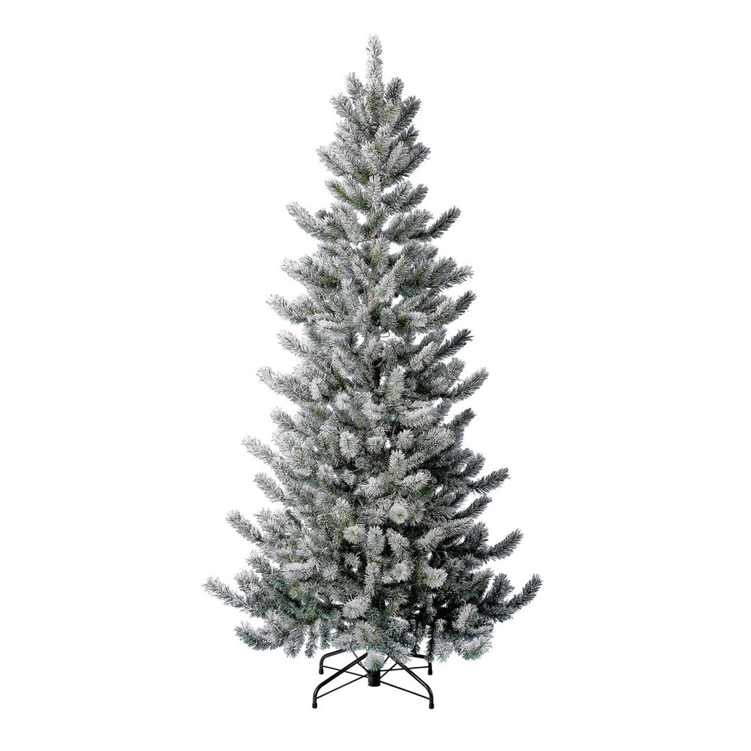 Home Heritage Natural Pine 7' Prelit Artificial Christmas Tree Clear LED