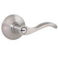 Naples Satin Nickel Keyed Entry Door Lever