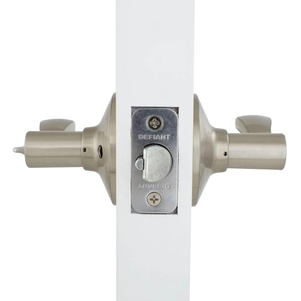 Naples Satin Nickel Keyed Entry Door Lever