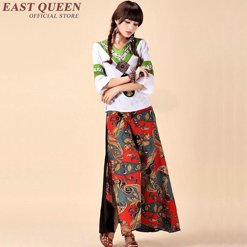 traditional boho wide leg pants