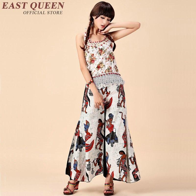 traditional boho wide leg pants
