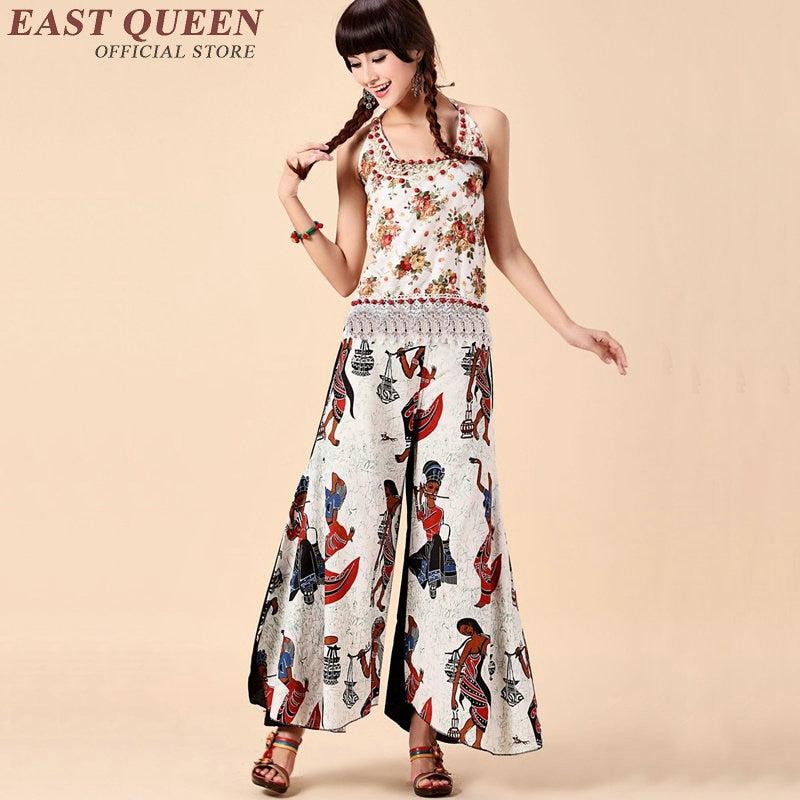 traditional boho wide leg pants
