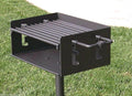 Charcoal Park & Camp Style BBQ Grill 20" -w/ In Ground Post (No Base)