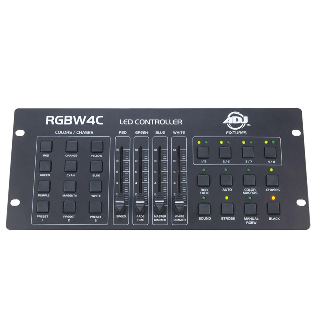 (4) Chauvet DJ SlimPAR 64 RGBA & ADJ RGBW4C Package