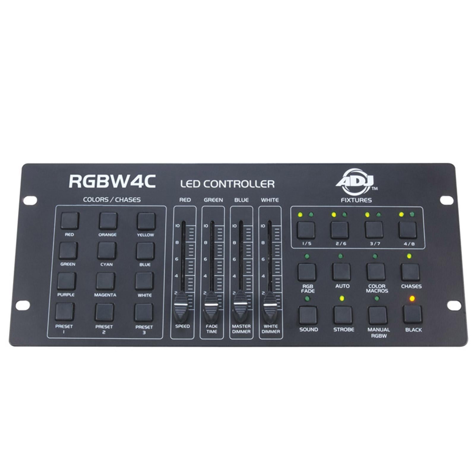 (4) Chauvet DJ SlimPAR 64 RGBA & ADJ RGBW4C Package