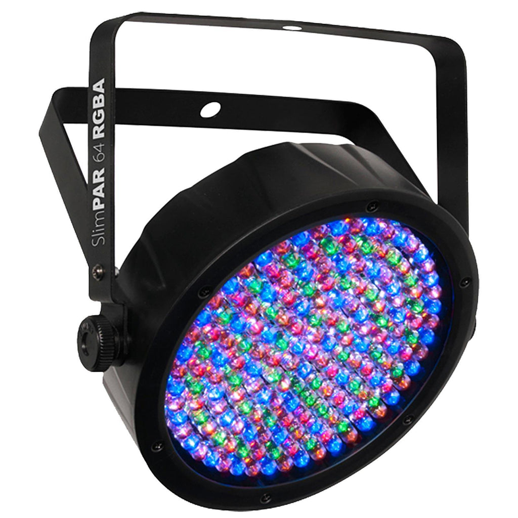 (4) Chauvet DJ SlimPAR 64 RGBA & ADJ RGBW4C Package