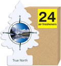 LITTLE TREES Air Fresheners Car Air Freshener. Hanging Tree Provides Long Lasting Scent for Auto or Home. True North, 24 Air Fresheners