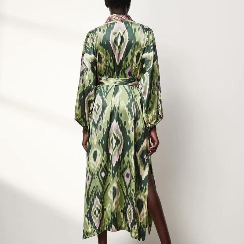 floral long kimono