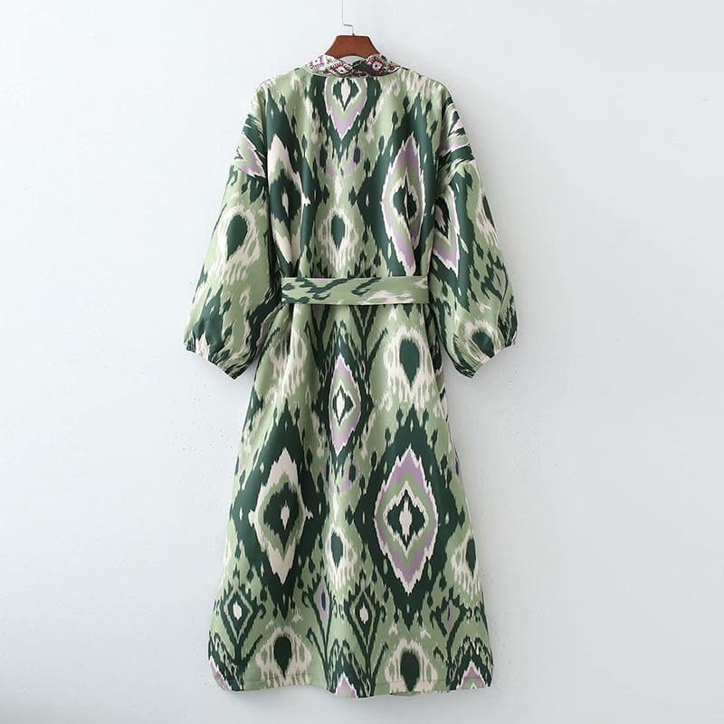 floral long kimono