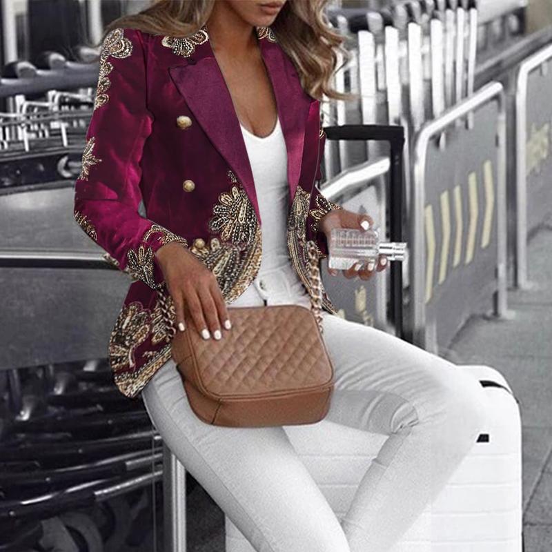 Modern Jacquard Long Sleeve Jacket