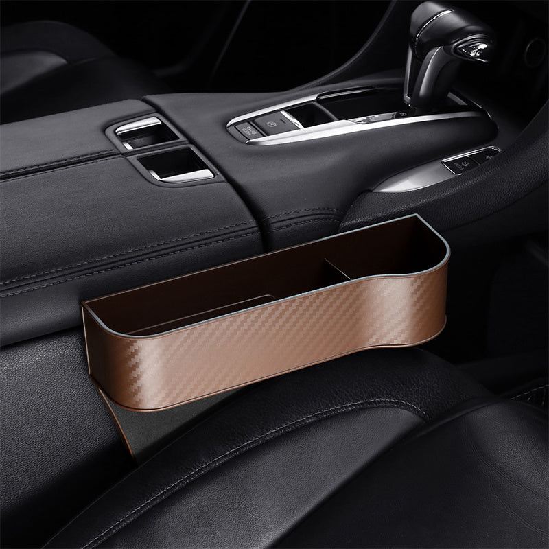 1pc Car Seat Gap Filler Organizer, Multifunctional Car Seat Key Holder Passenger Driver Front Seat Side StoraBox With Cup Holder