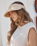 Island Time Straw Visor