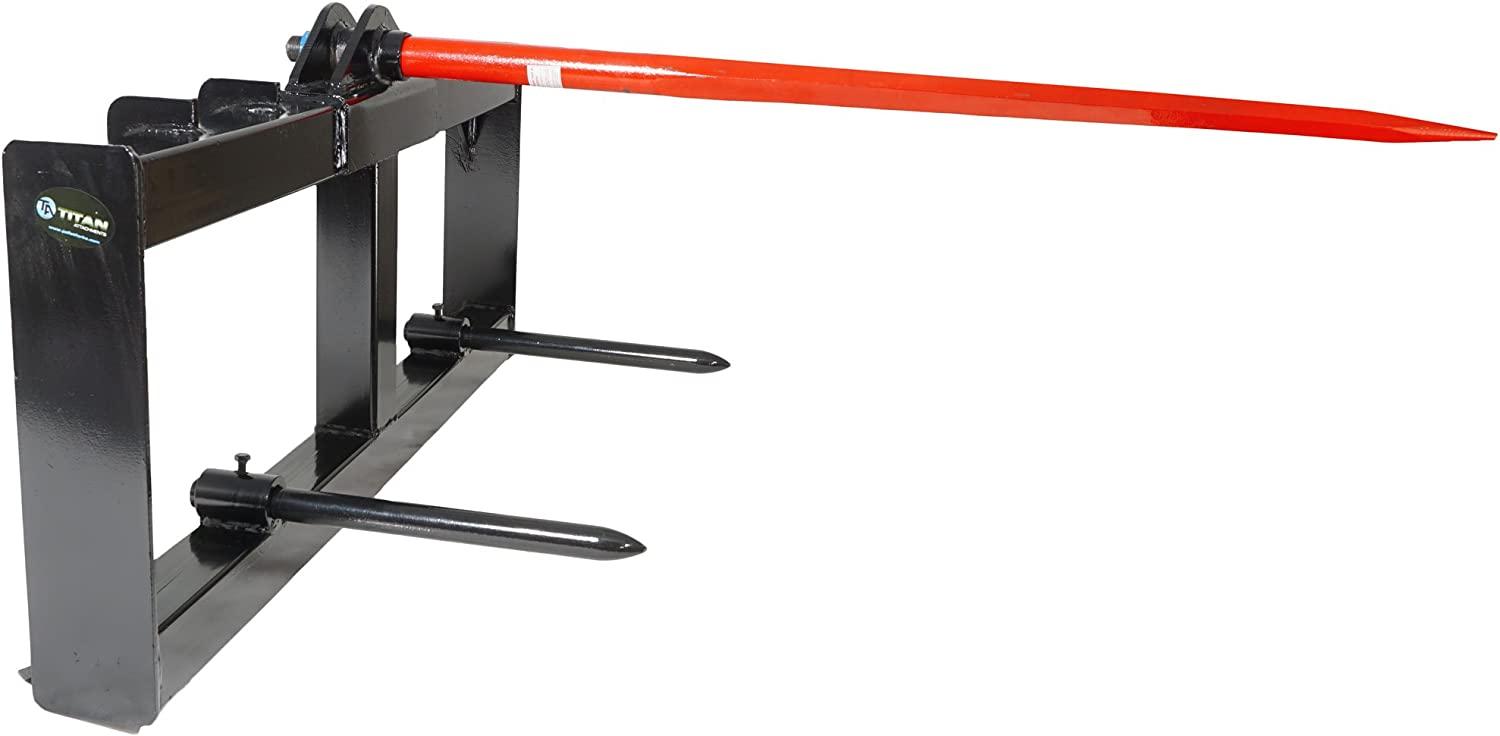 Attachments Skid Steer Hay Spear  Tach Attachment 49"