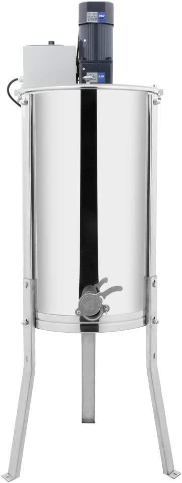 Electric 2 Frame Honey Extractor Separator,Food Grade  Steel Honeycomb Spinner Drum with Adjustable Height Stands,Beekeeping Pro Extraction Apiary CentrifuEquipment