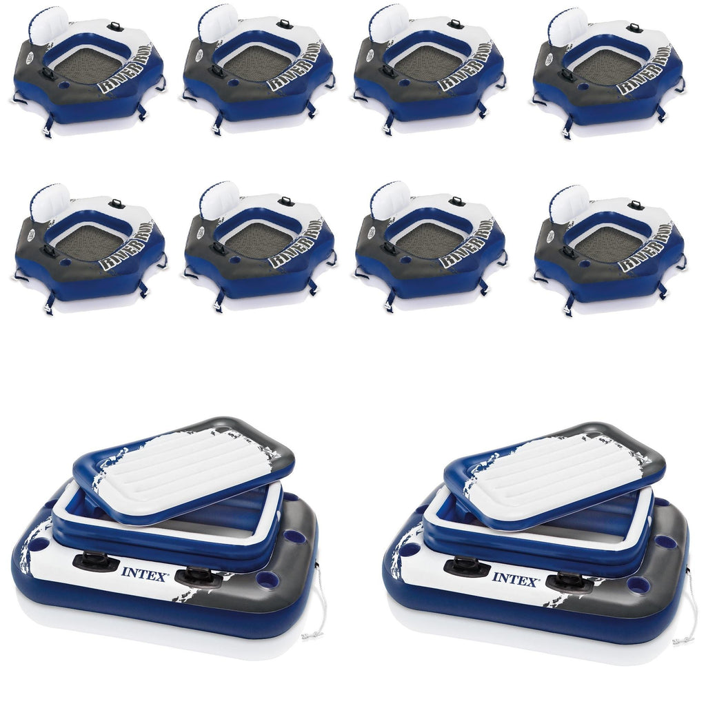 Inflatable River Run Float (8) &amp;  Inflatable Mega Chill Cooler (2)