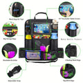 Car Seat Back StoraBag, Waterproof Durable Car Seat Organizer With Clear Screen Tablet Holder, 12 StoraPockets Seat Back Protectors