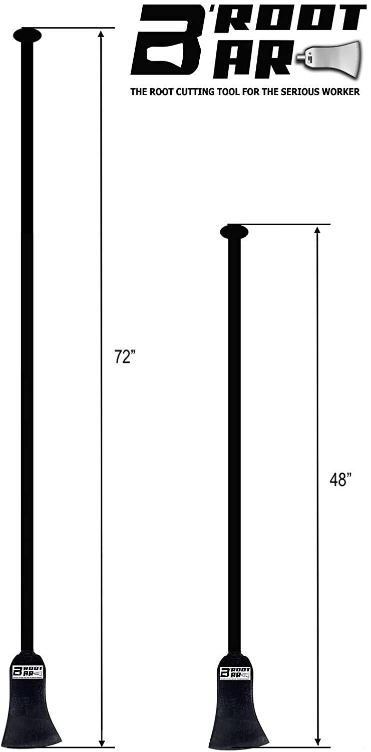 B'ROOT BAR - Root Cutting Tool, Digging Tool, Vertical Axe, 72- Inch