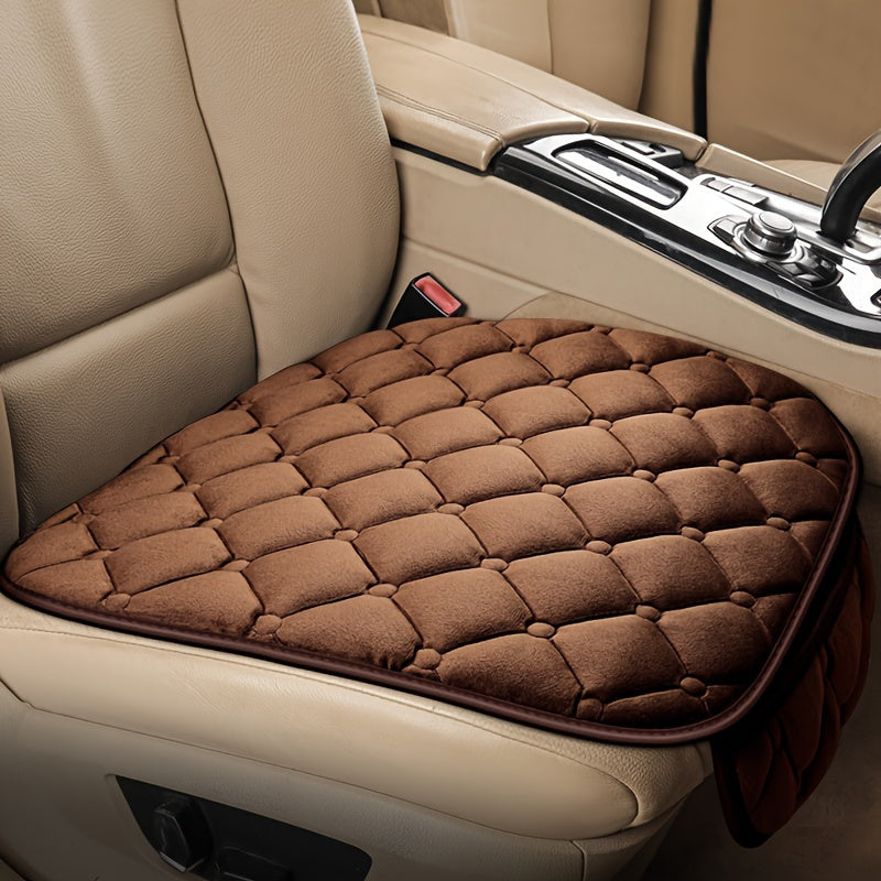 Car cushion winter plush automotive cushion car accessories three sets of single piece warm cushion automotive supplies