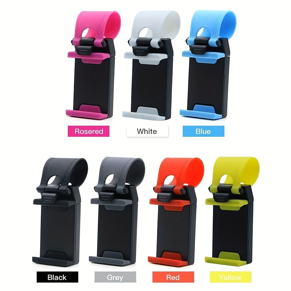 Upgrade Your Driving Experience With A Universal Car Steering Wheel Phone Holder!