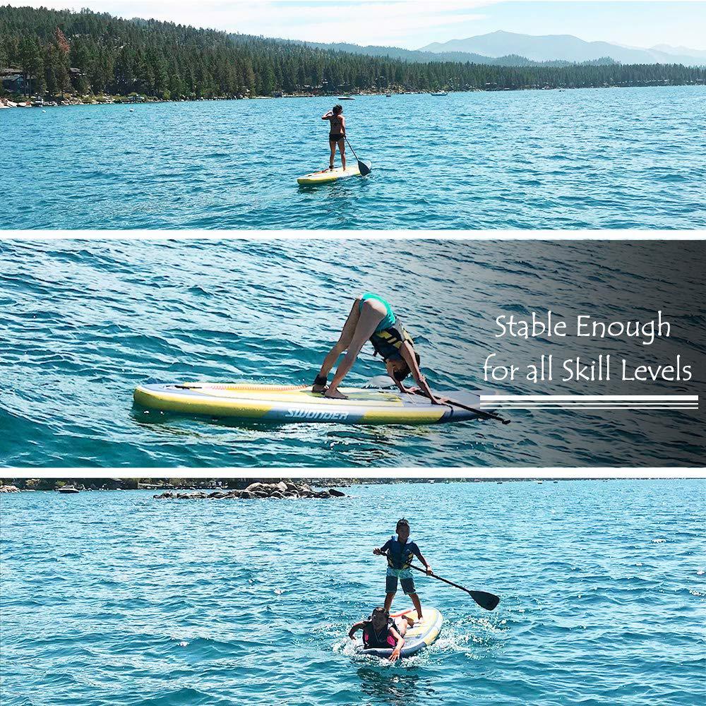 Classic 10 ft. 6 in. Glowworm Premium Inflatable Stand Up Paddle Board with Full SUP Accessories