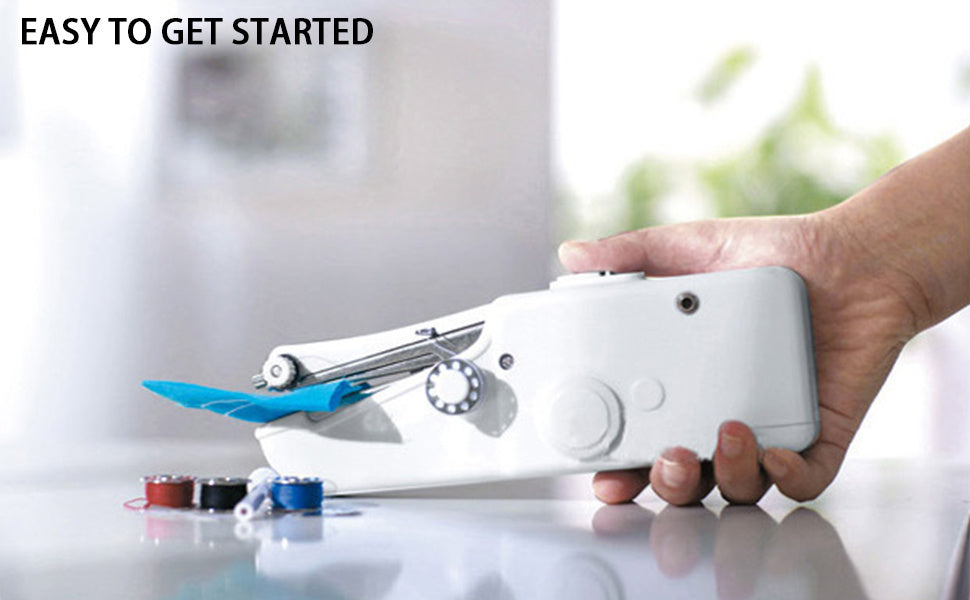 1pc Handheld Sewing Machine Mini Sewing Machines, Portable Sewing Machine  Handheld Stitch Tool For Fabric, Kids Cloth, Clothing (battery Not Included)