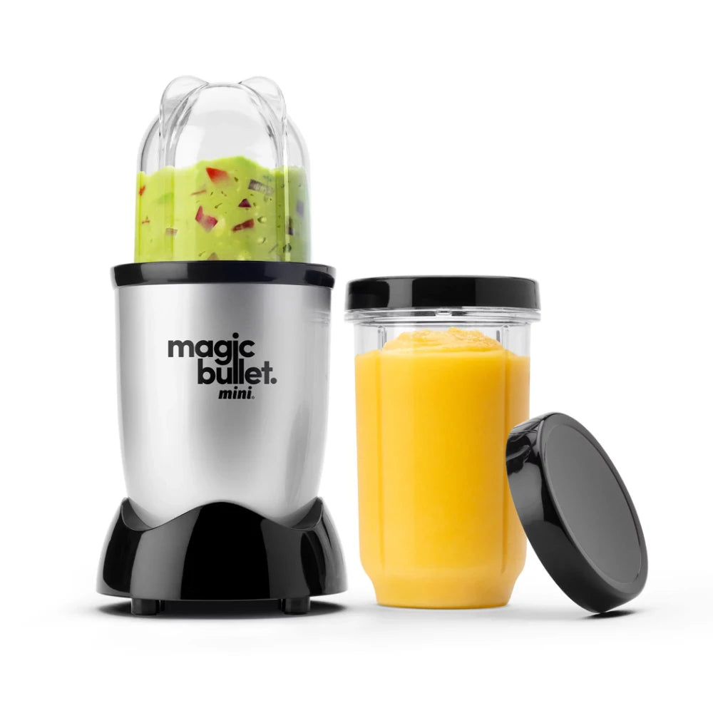 Magic Bullet Mini 14 oz. Compact Personal Blender Silver/Black portable blender
