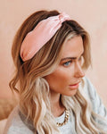 Shine On Twist Headband - Pink