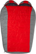 TSports Tracker Ultralight Double Sleeping Bag; Lightweight BackpacSleeping Bag for Hiand Camping Outdoors; Compression Sack Included; Never Roll Your Sleeping Bag Again