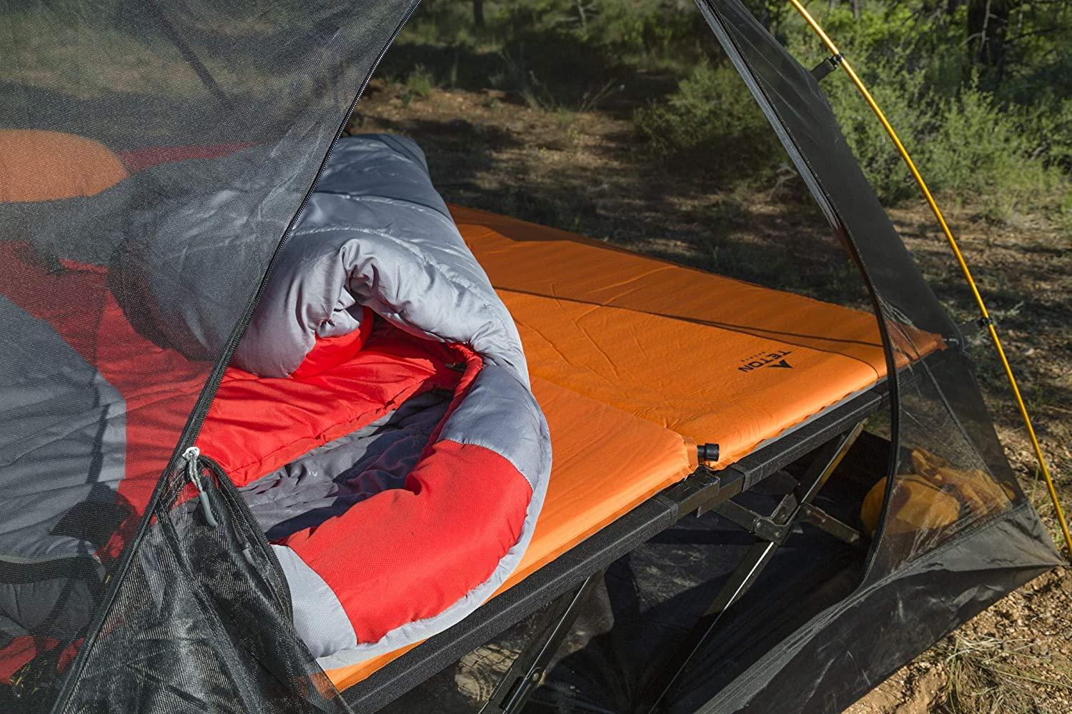 TSports Tracker Ultralight Double Sleeping Bag; Lightweight BackpacSleeping Bag for Hiand Camping Outdoors; Compression Sack Included; Never Roll Your Sleeping Bag Again