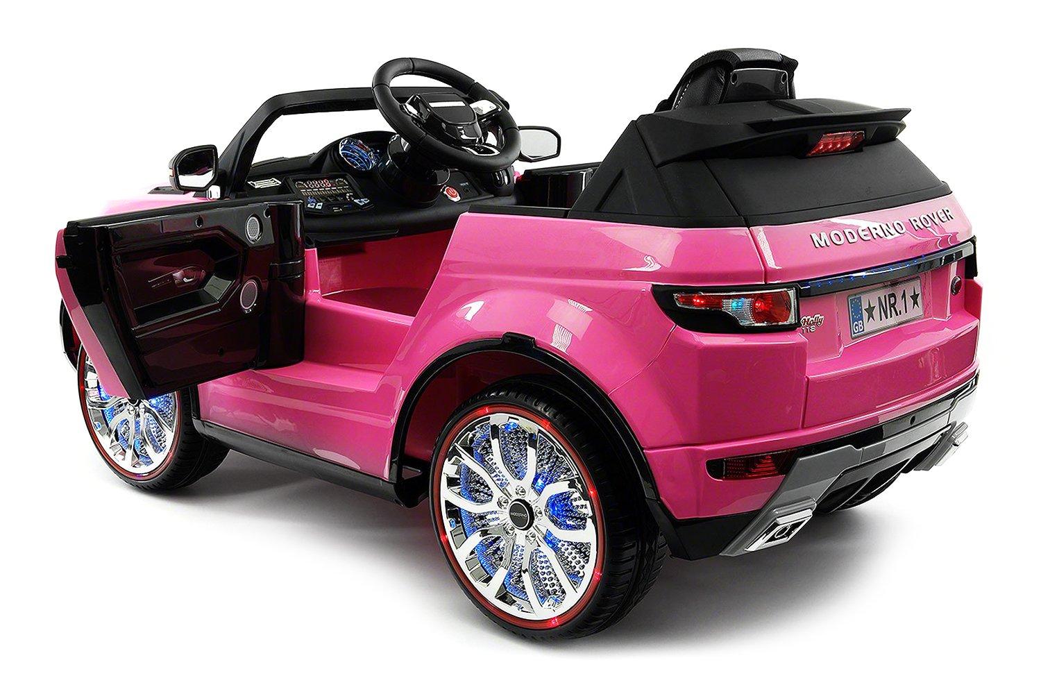 2023 Moderno Rover 12V Battery Powered Wheels Ride on Toy Car w/ Music, LED Lights, Openable Doors