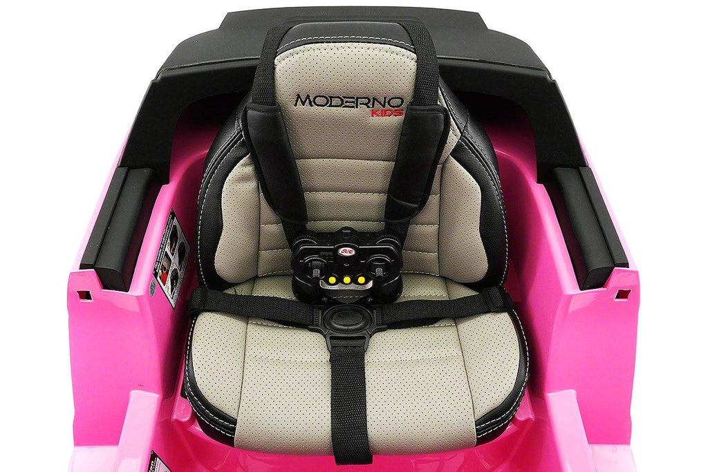 2023 Moderno Rover 12V Battery Powered Wheels Ride on Toy Car w/ Music, LED Lights, Openable Doors
