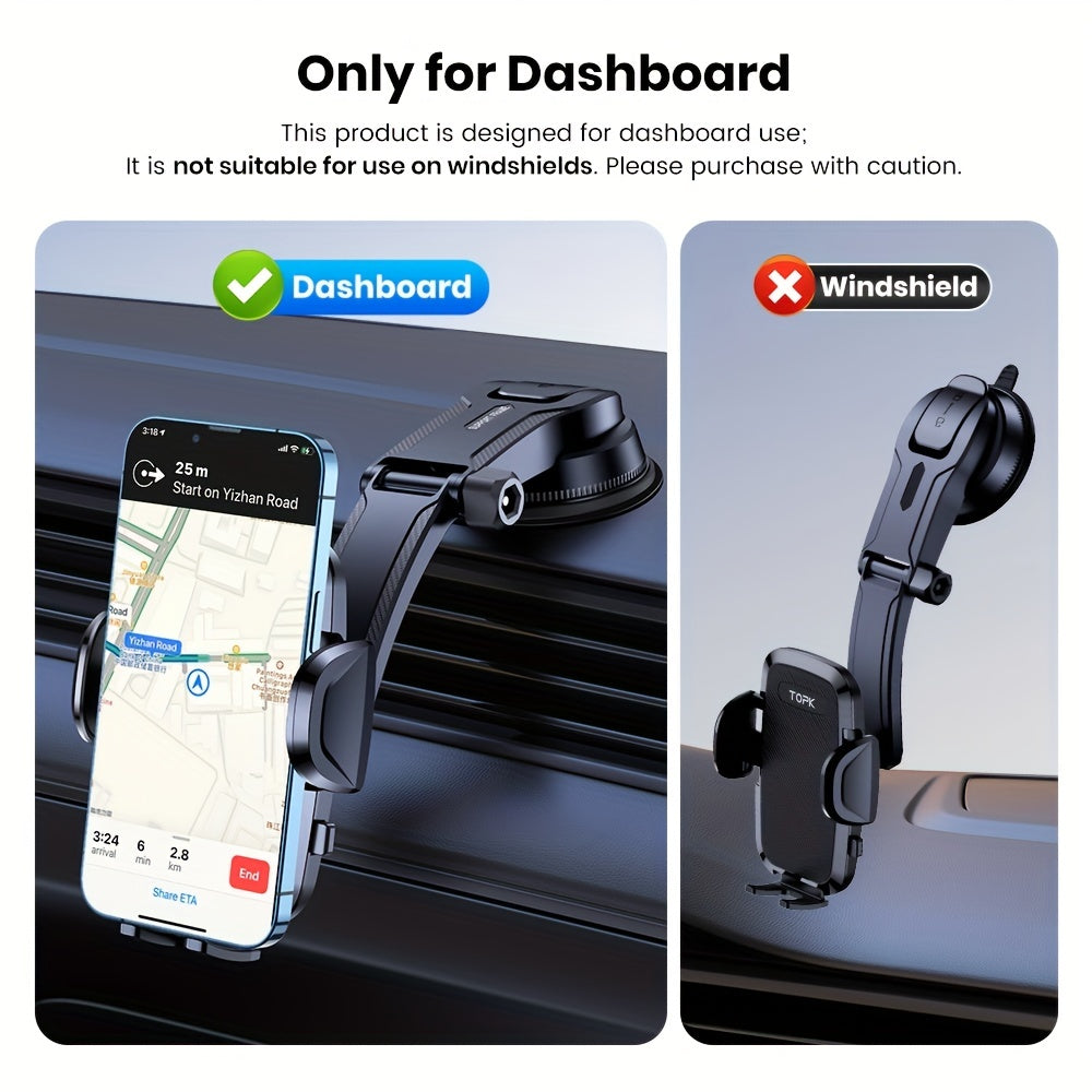 Car Phone Holder Mount , Upgraded HandsStand, Phone Holder For Car Dashboard, Compatible With  Samsung Android