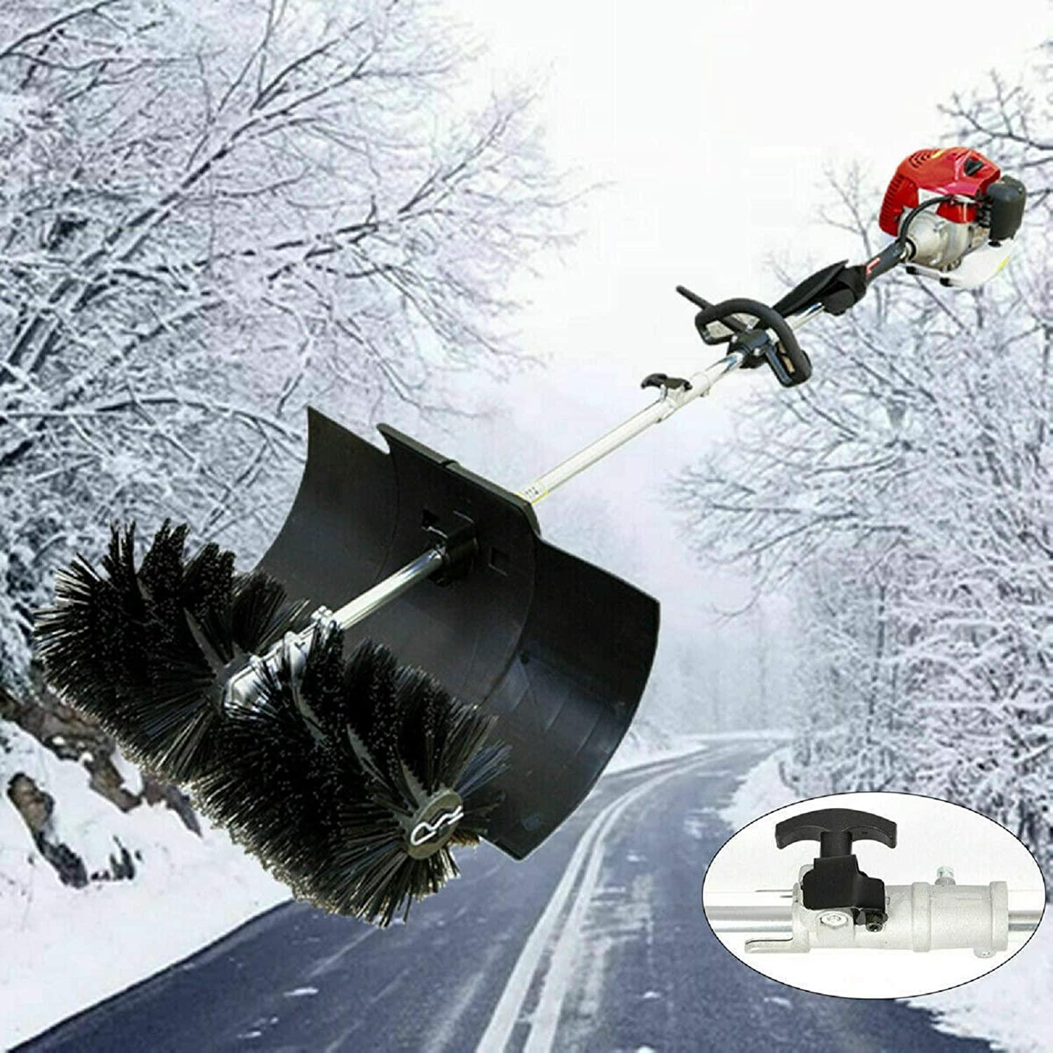 YIYIBYUS Gasoline-Powered Sweeper, Hand-Held Broom Driveway, Lawn Sweeper, Lawn Sweeper, Snow Sweeper, Cleaning Behind The Driveway 2.3Hp 52CC