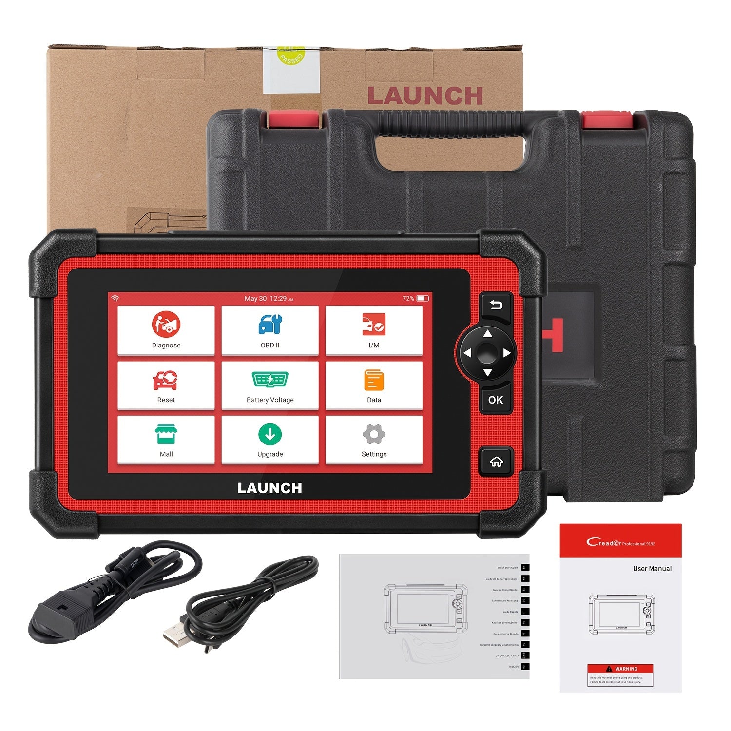 For LAUNCH X431 CRP919E Car Full System Diagnostic Tool Bidirectional Control Coding For Autoauth 31+ Reset OBD2 Scanner 2 Year Update