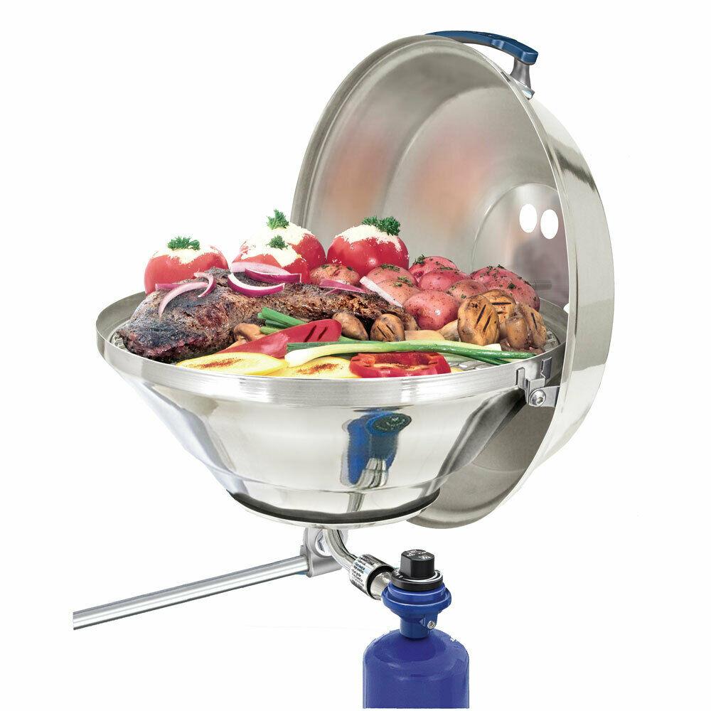 Marine Kettle 17" Party Size Gas Grill w/Hinged Lid