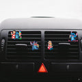 ZOSTLAND Cute Cartoon Car Air Vent Clip Decoration,Car Air Fresheners, Funny Car Vent Clip,Personalized Automotive Interior Decoration Accessories,Car Decor Gift for women,men (4pcs Stitch Ice Cream)
