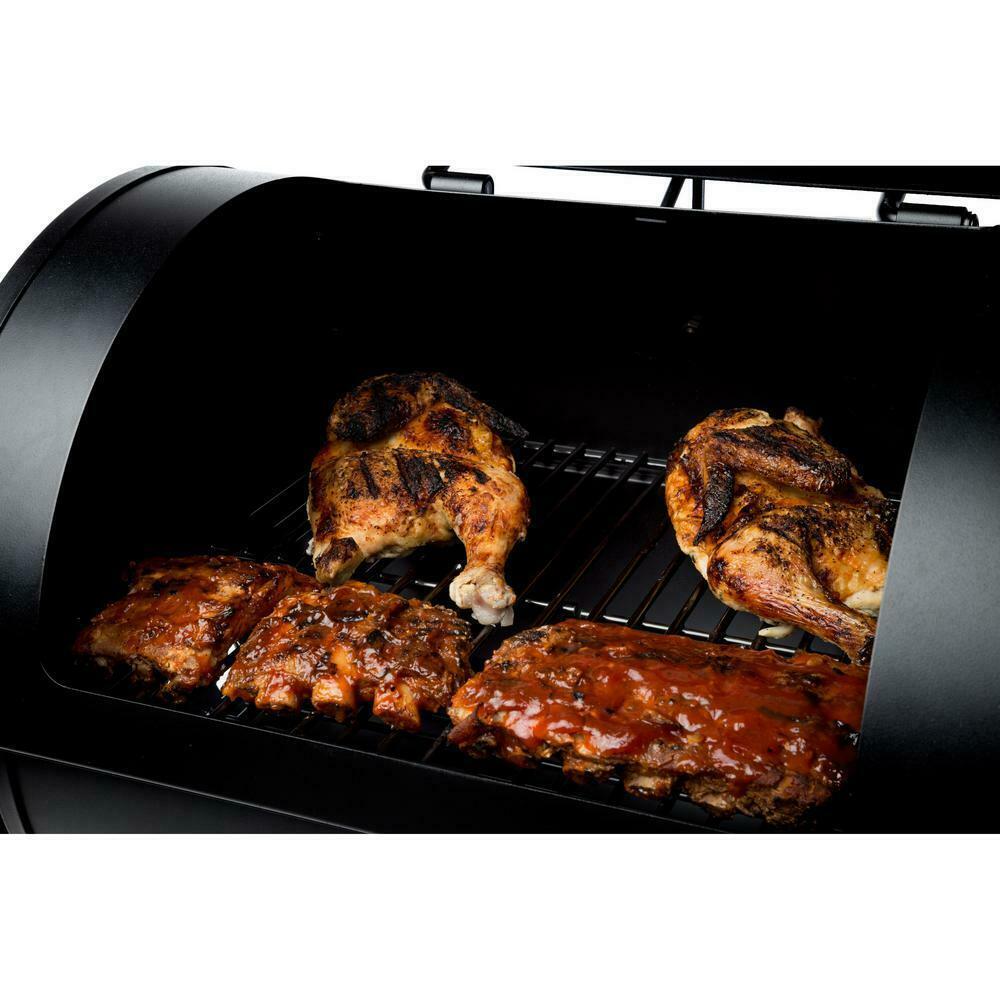 DynaGlo Signature Vertical Offset Charcoal Smoker Grill Heavy Duty Outdoor Black