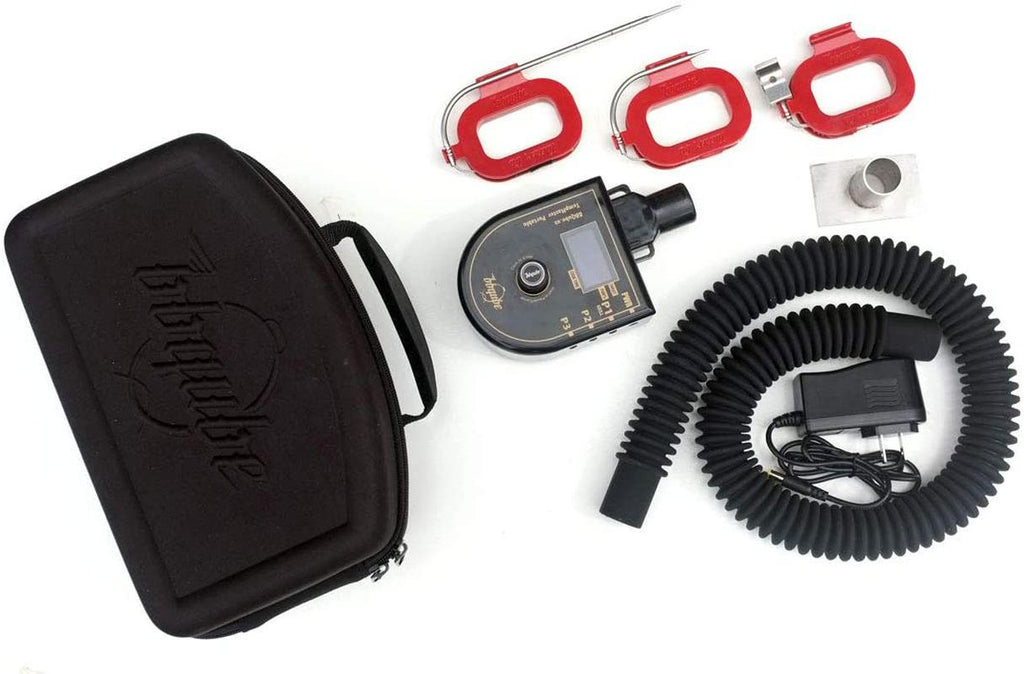 Temp BBQ Temperature Smart Controller Fan/Thermometer Adapter Carry-A