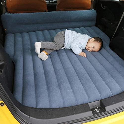 DIAOD Car Inflatable Bed FlocFabric Car Inflatable Mattress Car SUV Bed Car Supplies