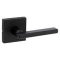 Halifax Square Matte Black Hall/Closet PassaDoor Lever