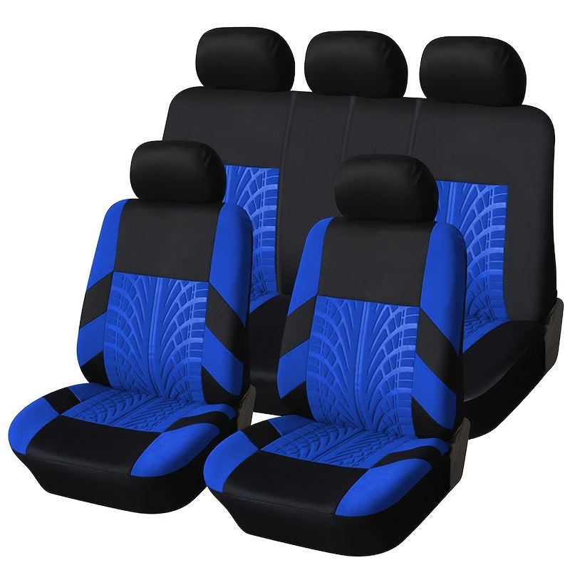 5 Seats Car Seat Covers, Breathable Polyester Split Automotive Front Rear Seat Cushion Covers, Vehicle Seat Protectors Universal For Cars, Trucks, SUV