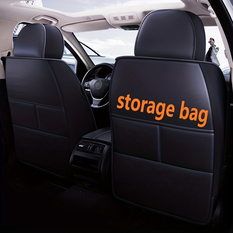 5 Car Seat Cover Set Full PackaCar Seat Cushion PU Leather Car Seat Cover Universal Car Seat Cover Full Set Compatible With Five-seat Models