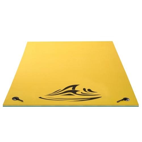 3 Layer Water Mat Floating Pad Foam Pad Island Water Sports Pad for Boats, Lakes, Rivers with StoraStraps for Adults Outdoor Water Activities 18x6 ft