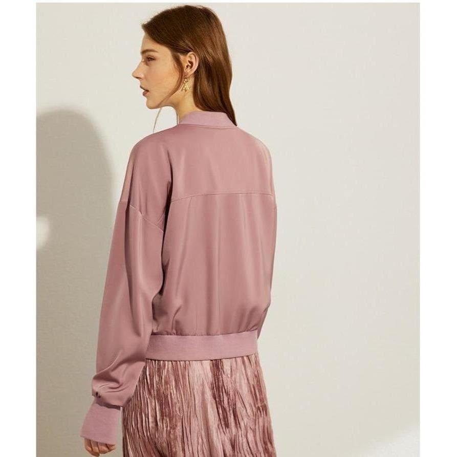 vintage embroidery zipper casual jacket
