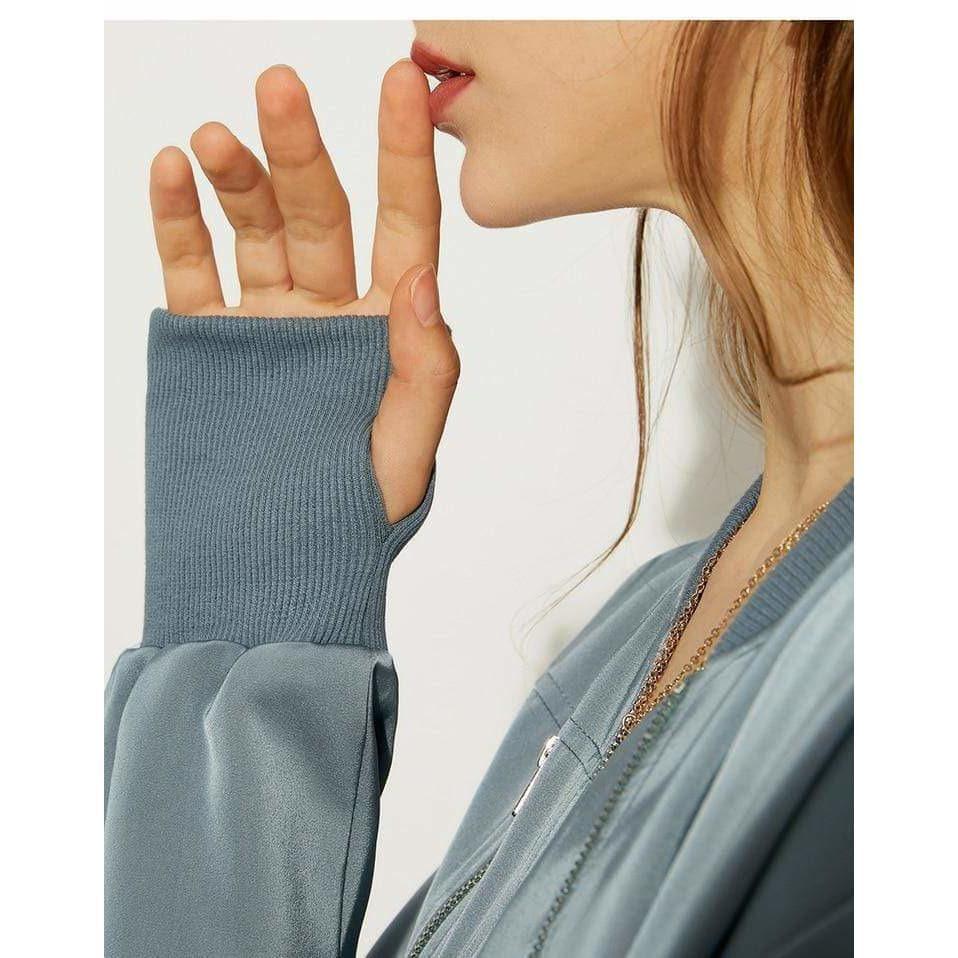 vintage embroidery zipper casual jacket