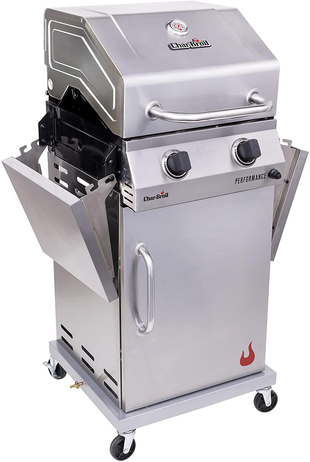 463660421 Performance 2-Burner Cabinet Style Liquid Propane Gas Grill
