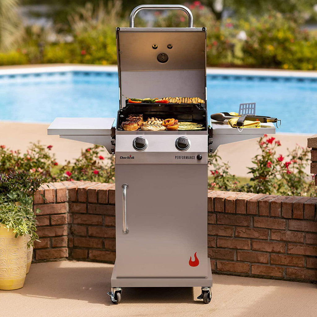 463660421 Performance 2-Burner Cabinet Style Liquid Propane Gas Grill